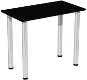 Stół stolik 90x50 czarny nogi chrom