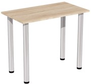 Stół stolik 90x50 Dąb sonoma nogi chrom