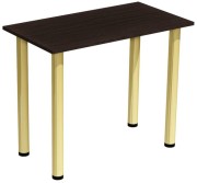 Stół stolik 90x50 wenge nogi złote