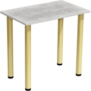 Stół stolik 80x50 Beton złote nogi