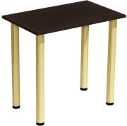 Stół stolik 80x50 Wenge złote nogi