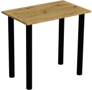 Stół stolik 80x50 Dąb Artisan nogi czarne