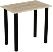 Stół stolik 80x50 dąb craft szary nogi czarne