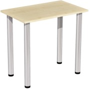 Stół stolik 80x50 klon nogi chromowane