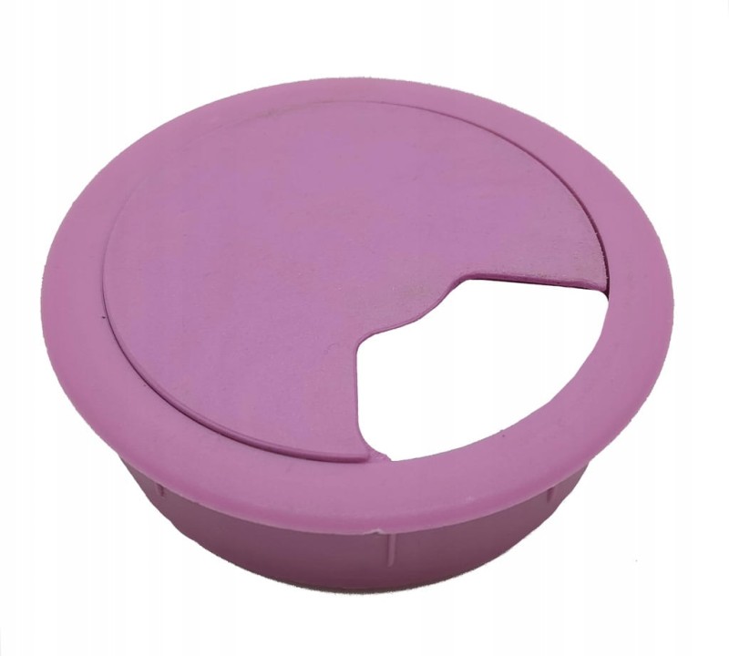 PRZEPUST KABLOWY MEBLOWY NA KABLE 6cm RÓŻOWY