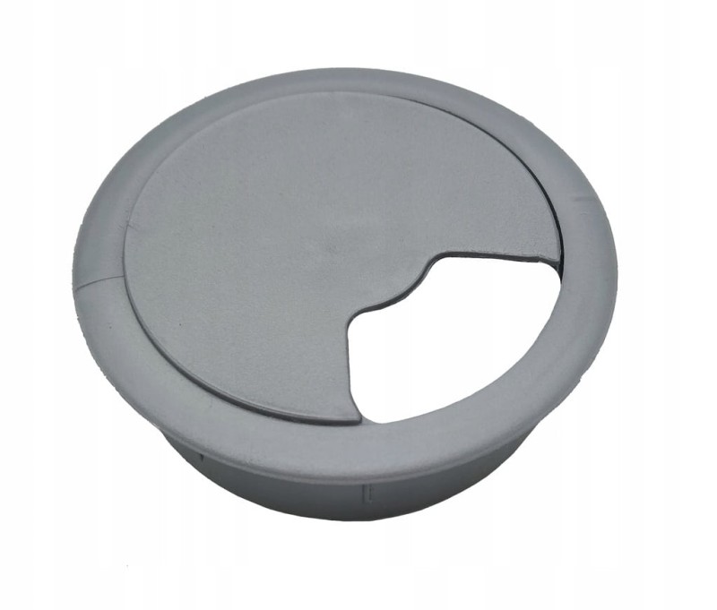 PRZEPUST KABLOWY MEBLOWY NA KABLE 6cm POPIEL SZARY