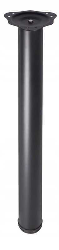 NOGA MEBLOWA OKRĄGŁA DO STOLIKA STOŁU BLATU CZARNA 1 szt