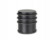 STOPER DO DRZWI ODBOJNIK ODBÓJ "V" PODŁOGOWY WOLNOSTOJĄCY WYSOKI CZARNY