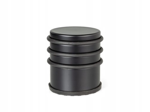 STOPER DO DRZWI ODBOJNIK ODBÓJ "V" PODŁOGOWY WOLNOSTOJĄCY WYSOKI CZARNY