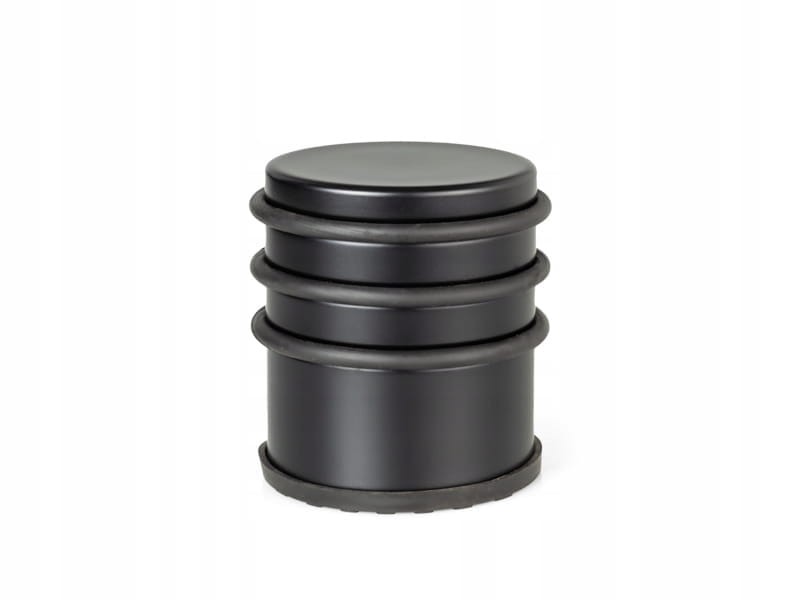 STOPER DO DRZWI ODBOJNIK ODBÓJ "V" PODŁOGOWY WOLNOSTOJĄCY WYSOKI CZARNY