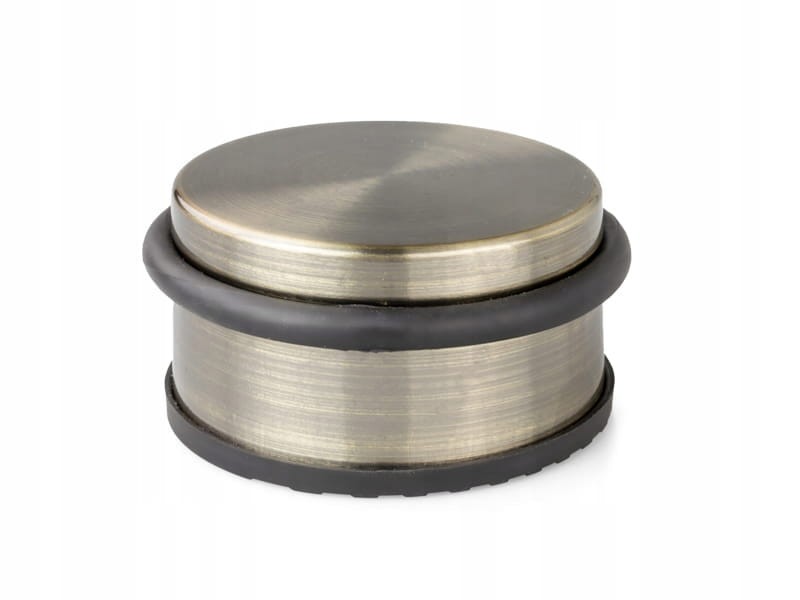 STOPER DO DRZWI ODBOJNIK ODBÓJ "V" PODŁOGOWY WOLNOSTOJĄCY NISKI PATYNA