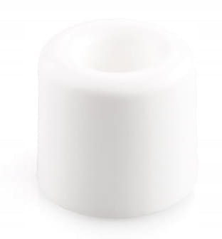 ODBOJNIK ODBÓJ DRZWI PODŁOGOWY "V" PRZYKRĘCANY GUMOWY GUMA BIAŁY