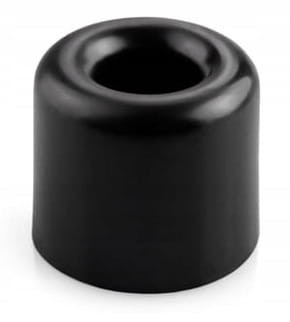 ODBOJNIK ODBÓJ DRZWI PODŁOGOWY "V" PRZYKRĘCANY GUMOWY GUMA CZARNY