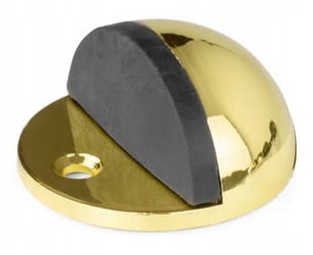 ODBOJNIK ODBÓJ DRZWI PODŁOGOWY "V" PRZYKRĘCANY OKRĄGŁY ZŁOTY