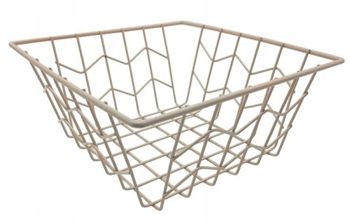 KOSZYK KOSZ METALOWY NA OWOCE WARZYWA MAŁY RÓŻOWY