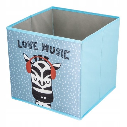 KOSZ POJEMNIK NA ZABAWKI UBRANIA PRANIE ZEBRA