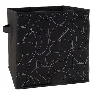 KOSZ POJEMNIK NA ZABAWKI UBRANIA PRANIE CZARNY