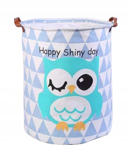 KOSZ POJEMNIK NA ZABAWKI PRANIE SOWA