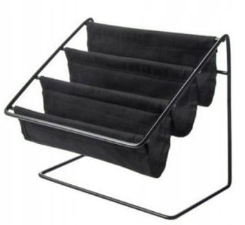 ORGANIZER PRZYBORNIK NA BIURKO WIZYTÓWKI CZARNY