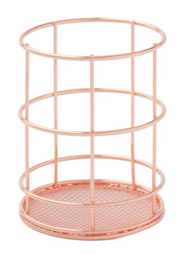 ORGANIZER PRZYBORNIK DŁUGOPISY PASKI RÓŻOWY ZŁOTY