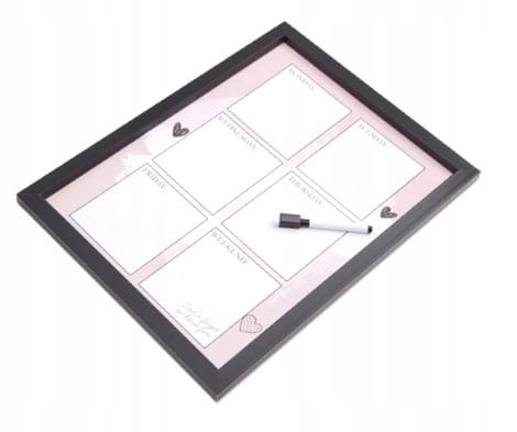 TABLICA SUCHOŚCIERALNA SZKOLNA DO SZKOŁY DLA DZIECKA 43x33 CZARNA