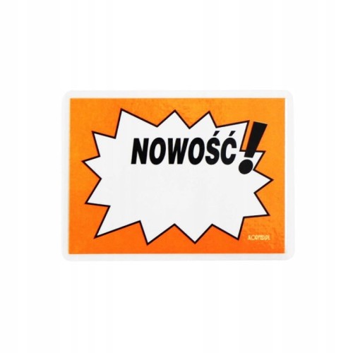 CENÓWKI LAMINOWANE A7 NOWOŚĆ 10szt POMARAŃCZOWY