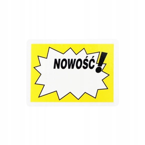 CENÓWKI LAMINOWANE A7 NOWOŚĆ 10szt ŻÓŁTE