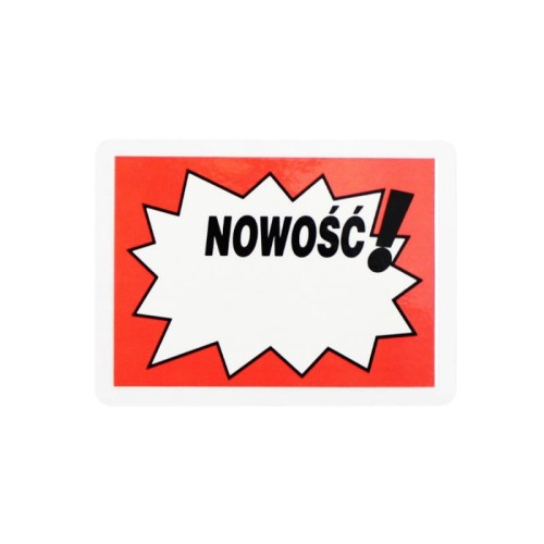 CENÓWKI LAMINOWANE A7 NOWOŚĆ 10szt CZERWONE