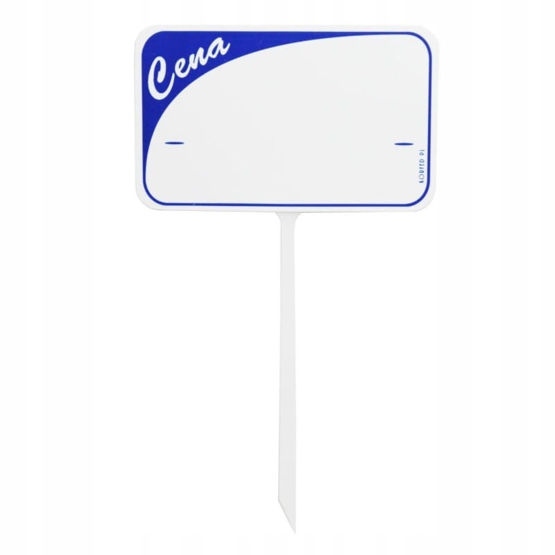 ETYKIETA PLASTIKOWA WTYKACZ ZE SZPILKĄ NIEBIESKI 1