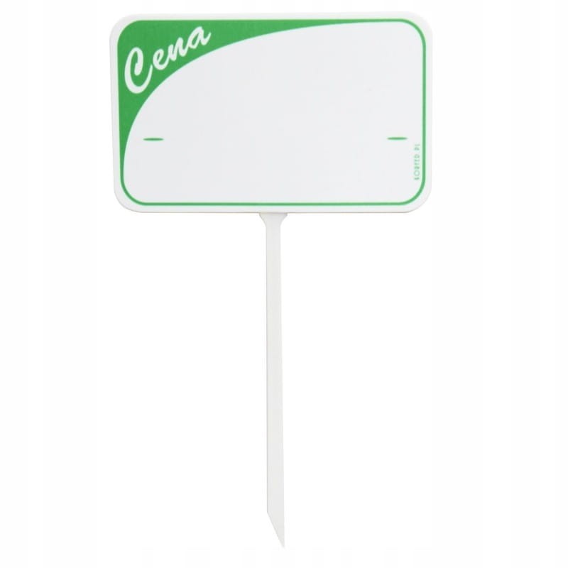 ETYKIETA PLASTIKOWA WTYKACZ ZE SZPILKĄ ZIELONY 1