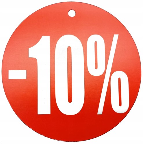 ETYKIETA PROMOCYJNA PRZECENA -10% KÓŁKO 24cm 1szt