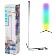 LAMPA STOJĄCA LED GRUNDIG RGB MUSIC SENSOR PODŁOGOWA NAROŻNA 140cm + Pilot
