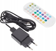LAMPA STOJĄCA LED GRUNDIG RGB MUSIC SENSOR PODŁOGOWA NAROŻNA 140cm + Pilot