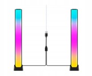 ZESTAW DWÓCH LAMP LAMPEK LEDOWYCH GAMINGOWE MULTICOLOR BAR SET