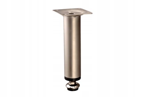 NÓŻKA NOGA REGULOWANA MEBLOWA ALUMINIOWA SATYNOWA 10cm H100