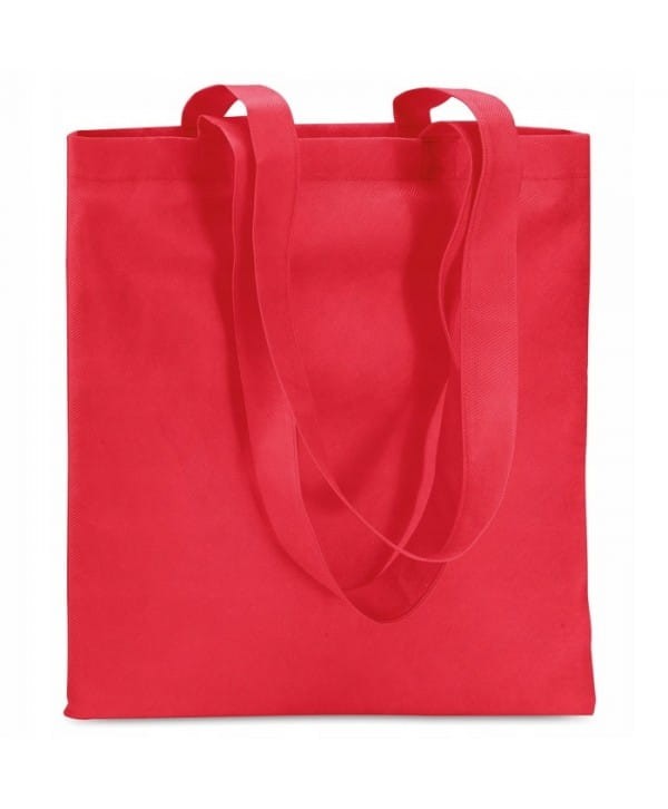 TORBA WOREK NA RAMIĘ ZAKUPY MATERIAŁOWA CZERWONA