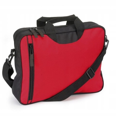 TORBA NA DOKUMENTY LAPTOPA Z ZAMKIEM CZERWONA