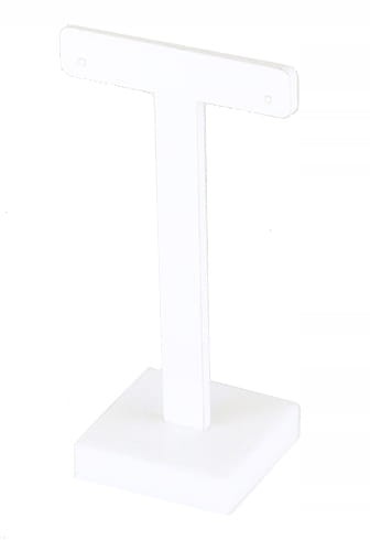 EKSPOZYTOR STOJAK NA KOLCZYKI ELEGANCKI BIAŁY 13cm