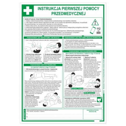 INSTRUKCJA PIERWSZEJ POMOCY PRZEDMEDYCZNEJ