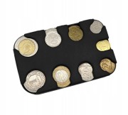 PORTFEL BILOWNICA ETUI NA MONETY BILON CZARNY