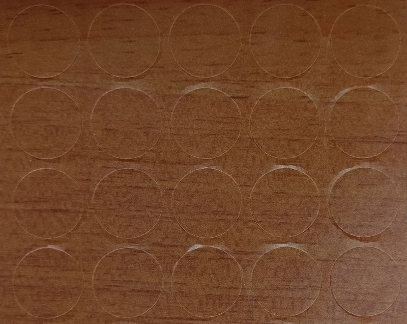 ZAŚLEPKA SAMOPRZYLEPNA MEBLOWA MEBLI ORZECH 40szt