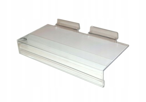 PÓŁKA PLEXI DO PŁYTY PANELU MDF SHOPWALL Z CENÓWKĄ
