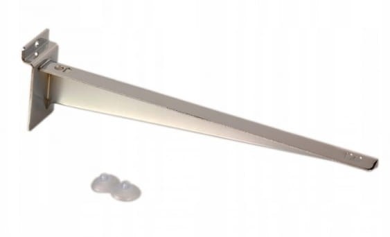 WSPORNIK POD PÓŁKĘ DO PANELU MDF CHROM PRAWY