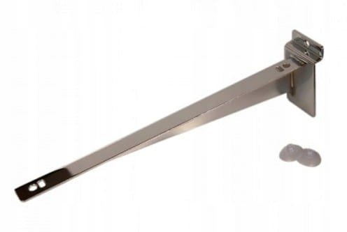 WSPORNIK POD PÓŁKĘ DO PANELU MDF CHROM LEWY