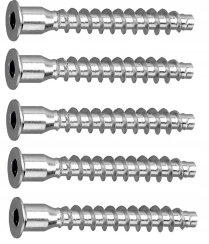 KONFIRMAT WKRĘT MEBLOWY 6,4 mm x 50 mm 50 sztuk