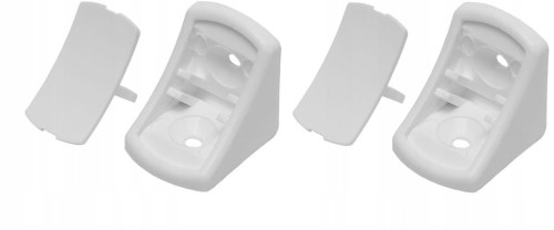 KĄTOWNIK PODPÓRKA KOMANDOREK POD PÓŁKĘ BIAŁY 10szt