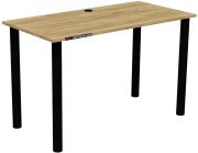 Biurko gamingowe 120x60 RkGaming dąb craft złoty