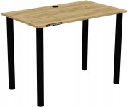 Biurko gamingowe 100x60 RkGaming dąb craft złoty