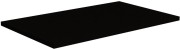 Czarna półka meblowa laminowana 70x40 cm obrzeże 0,6 mm