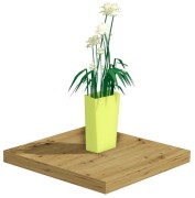 Wisząca podstawka pod doniczkę Dąb Artisan kwietnik na ścianę 20x20